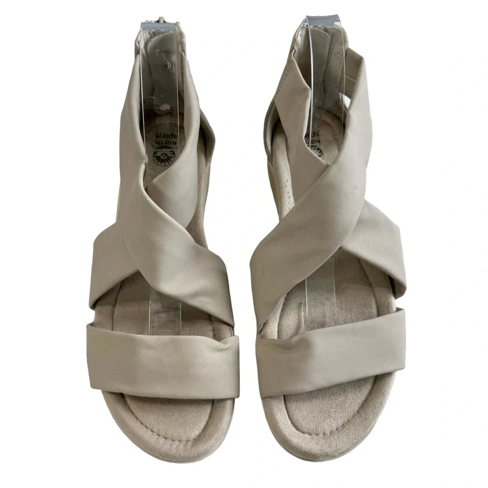 Earth Spirit Crossband Wedge Sandals Size 10 - Picture 4 of 16